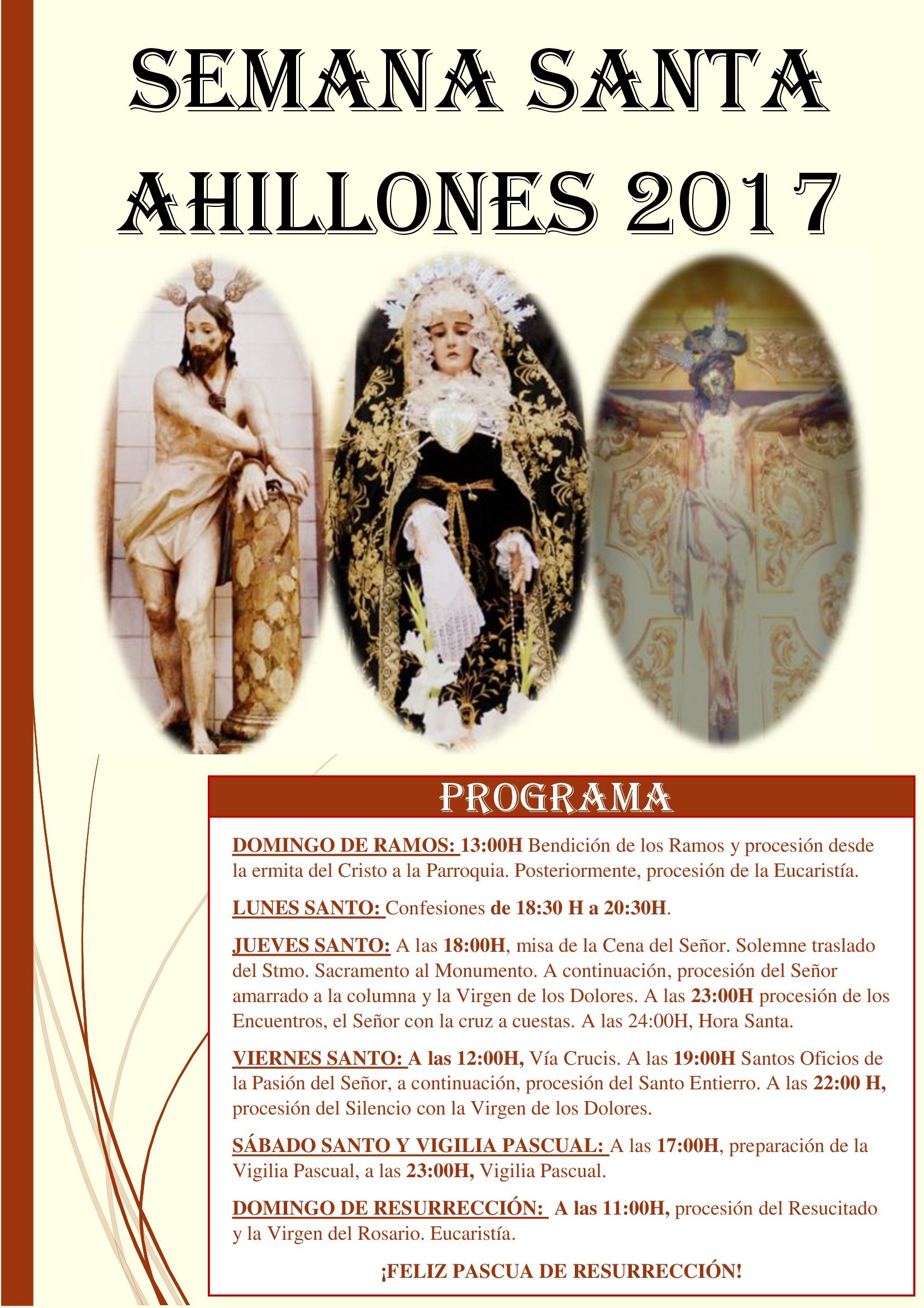 Semana Santa en Ahillones 2017 Ahillones